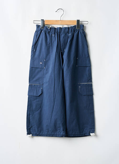 Bermuda tissage popeline taille élastique bleu QUIKSILVER garcon