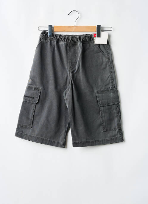 Bermuda tissage denim taille élastique gris QUIKSILVER garcon