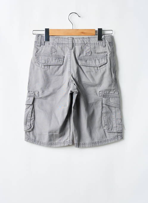 Bermuda tissage popeline taille ajustable gris QUIKSILVER garcon