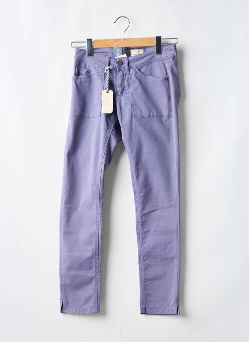 Jeans coupe slim violet QUIKSILVER pour femme