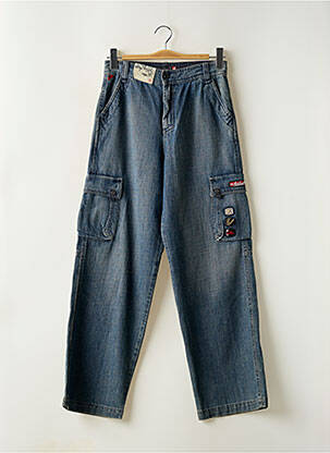Jeans coupe droite stretch taille ajustable bleu QUIKSILVER garcon