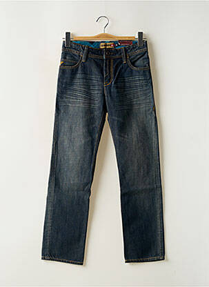 Jeans coupe droite stretch taille ajustable bleu QUIKSILVER garçon
