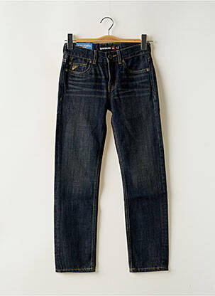 Jeans coupe droite stretch taille ajustable bleu QUIKSILVER garcon