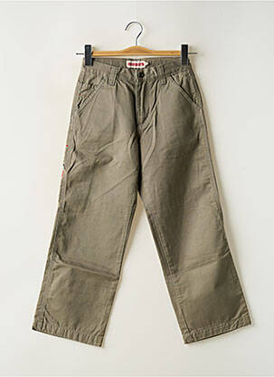 Pantalon droit poches taille ajustable vert QUIKSILVER garçon