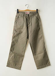 Pantalon droit coupe droite taille ajustable vert QUIKSILVER garcon
