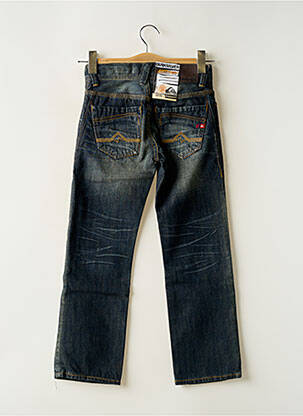 Jeans coupe droite stretch taille ajustable bleu QUIKSILVER garcon
