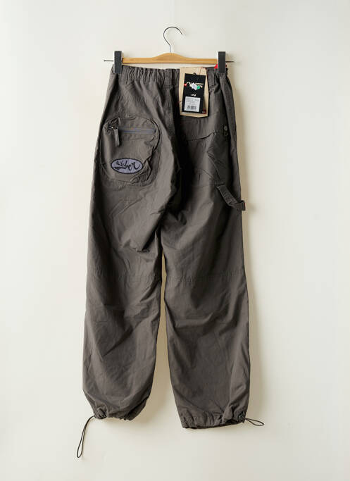 Pantalon droit fermeture zippée sous rabat pressionné taille ajustable gris QUIKSILVER garcon