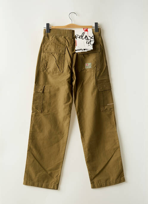 Pantalon cargo stretch taille ajustable vert QUIKSILVER garcon