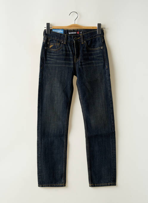 Jeans coupe droite stretch taille ajustable bleu QUIKSILVER garcon