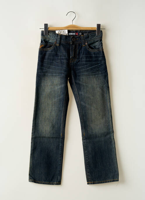 Jeans coupe droite stretch taille ajustable bleu QUIKSILVER garcon