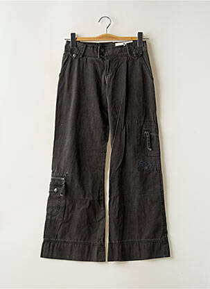 Pantalon large fermeture zippée sous rabat boutonné gris ROXY GIRL fille