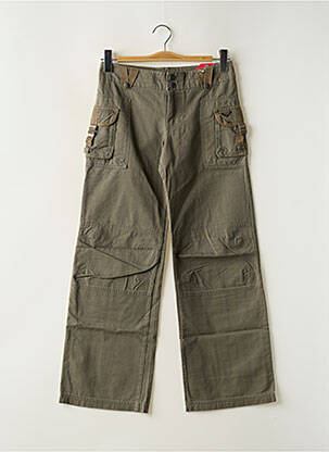 Pantalon large tissage popeline vert ROXY fille