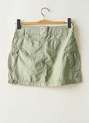 Jupe courte tissage popeline vert ROXY fille