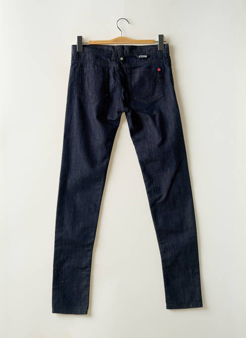 Pantalon slim tissage popeline taille normale bleu ROXY femme