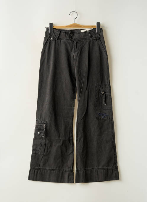 Pantalon large fermeture zippée sous rabat boutonné gris ROXY GIRL fille