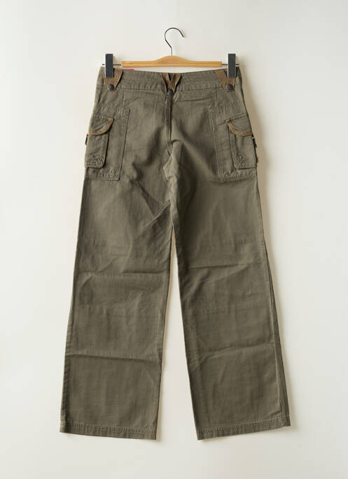 Pantalon large fermeture zippée sous rabat boutonné vert ROXY fille