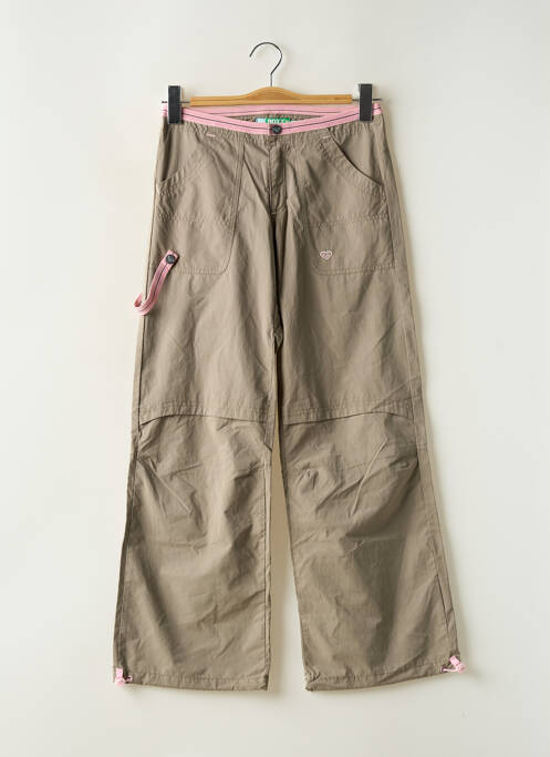 Pantalon large fermeture zippée sous rabat boutonné vert ROXY fille