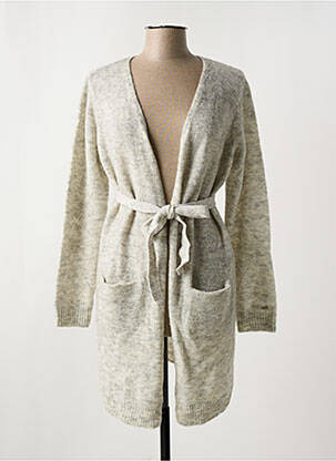 Gilet manches longues coupe cintrée gris CREAM femme
