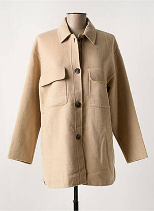 Veste casual coupe droite beige YERSE femme