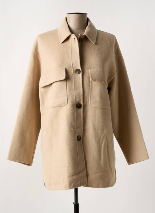 Veste casual coupe droite beige YERSE femme