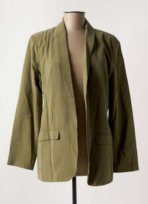 Blazer col châle vert YAYA femme