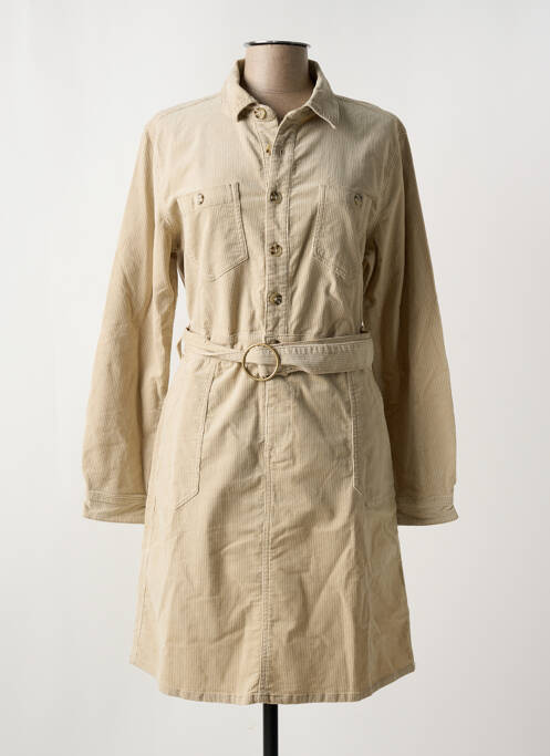 Robe mi-longue beige CREAM pour femme