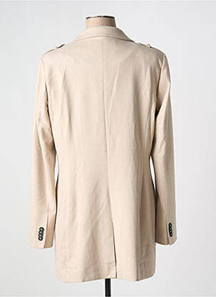 Manteau court poches sans capuche beige YAYA femme