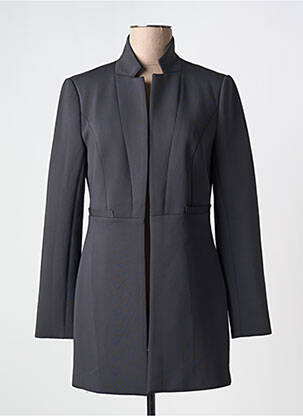 Manteau court poches sans capuche noir YAYA femme