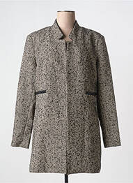 Manteau court poches sans capuche gris YAYA femme