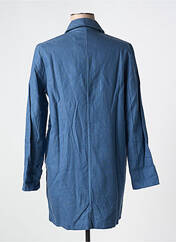 Manteau court bleu MAJESTIC FILATURES pour femme seconde vue