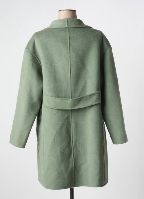 Manteau long vert INDI & COLD pour femme