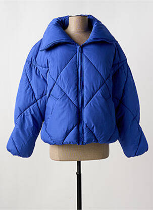 Doudoune poches sans capuche bleu ONLY femme