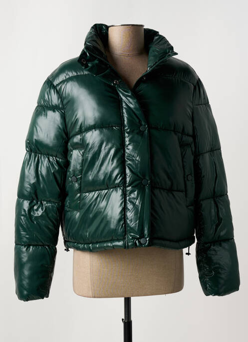 Doudoune poches sans capuche vert ONLY femme