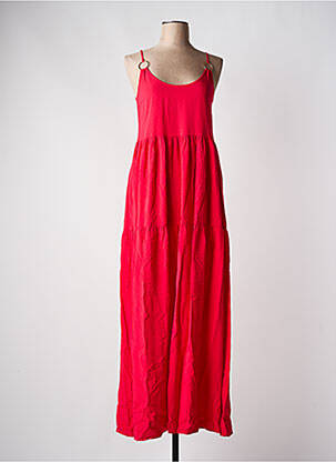 Robe longue sans manche sans manche rose ONLY femme