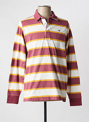 Polo manches longues manches longues rouge SERGE BLANCO homme