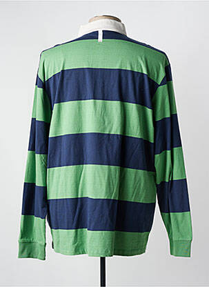 Polo manches longues manches longues vert SERGE BLANCO homme