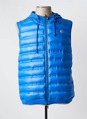 Veste casual coupe droite bleu SERGE BLANCO homme