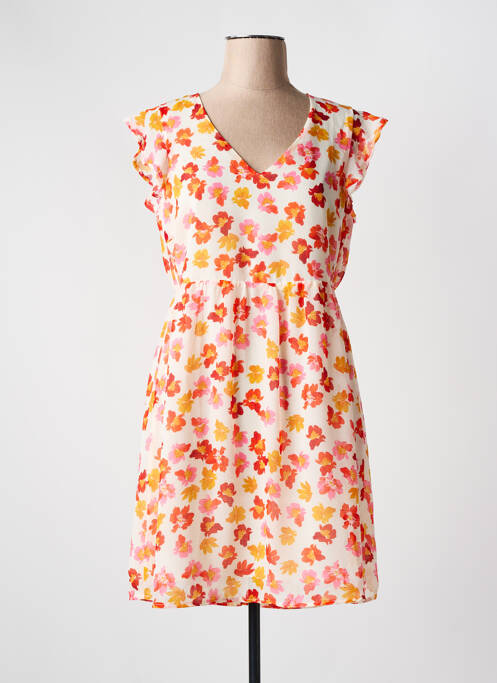 Robe courte orange VERO MODA pour femme