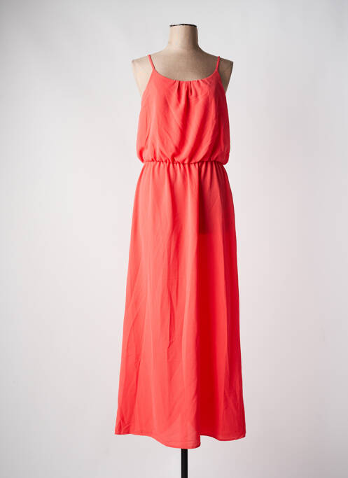 Robe longue orange ONLY pour femme