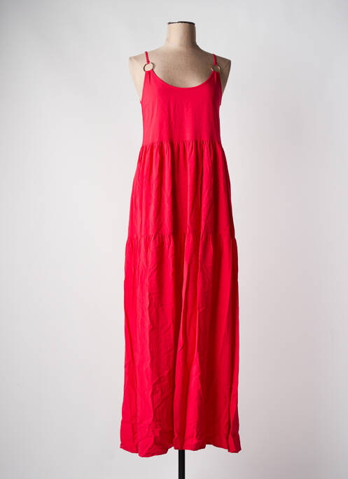 Robe longue rose ONLY pour femme