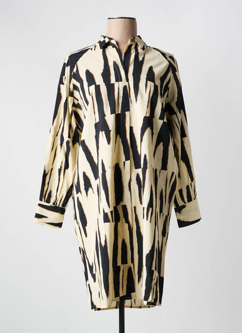 Robe mi-longue beige ONLY pour femme