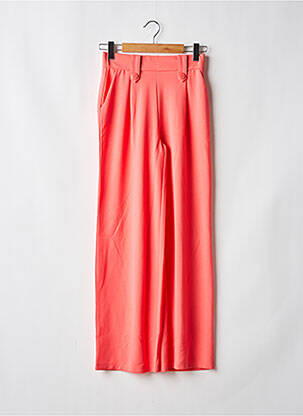 Pantalon droit taille élastique rose ONLY femme