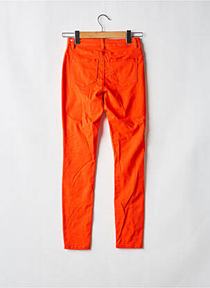 Pantalon droit stretch orange VERO MODA femme