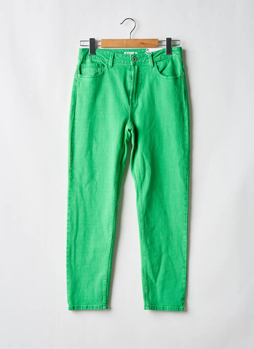 Jeans coupe droite taille haute taille haute vert ONLY femme