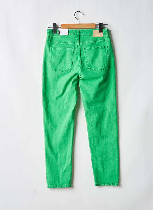 Jeans coupe droite taille haute taille haute vert ONLY femme