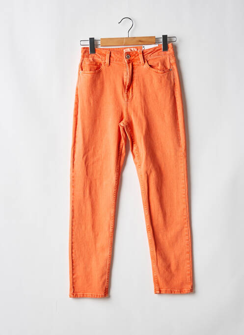 Jeans coupe droite orange ONLY pour femme