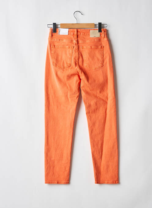 Jeans coupe droite orange ONLY femme