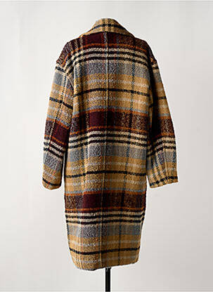 Manteau long coupe droite sans capuche beige SCOTCH & SODA femme