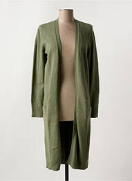 Gilet manches longues stretch vert CREAM femme