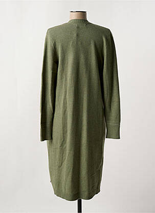 Gilet manches longues stretch vert CREAM femme